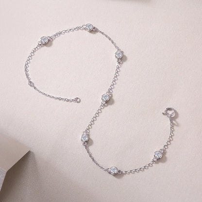 Exquisite Luxury 925 Sterling Silver Moissanite Tennis Bracelet - The Perfect Gift for Weddings, Parties, and Everyday Elegance