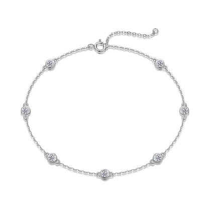Exquisite Luxury 925 Sterling Silver Moissanite Tennis Bracelet - The Perfect Gift for Weddings, Parties, and Everyday Elegance