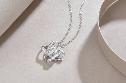 Elevate Your Elegance with the Custom Sterling Silver Moissanite Heart Pendant Necklace - Perfect for Valentine's Day!